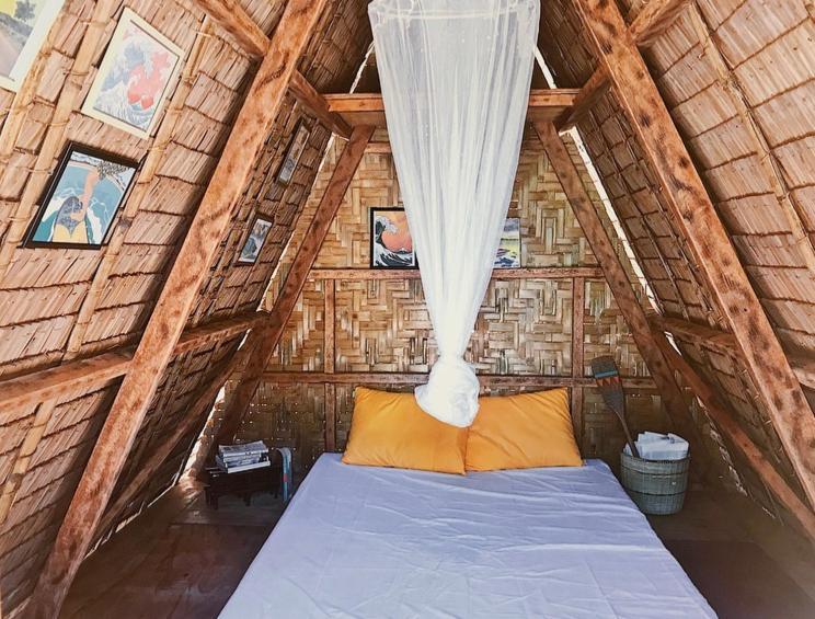 "Triangle Hut" Camp Fuego Siargao Hotel Catangnan Екстериор снимка